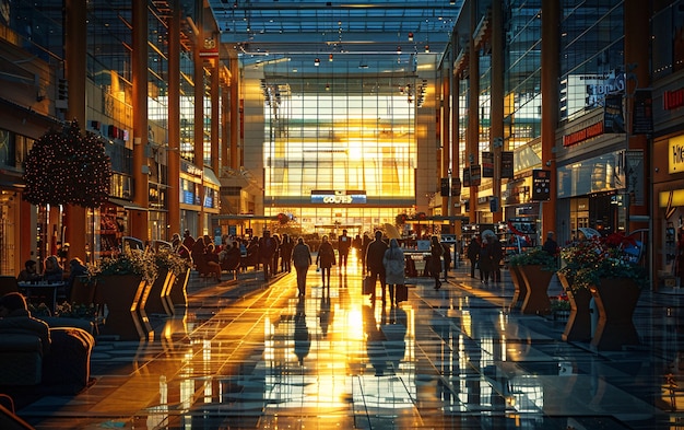 物流中心繁忙景象