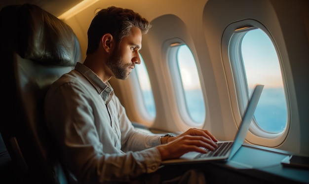 凌晨工作的航空快递人员